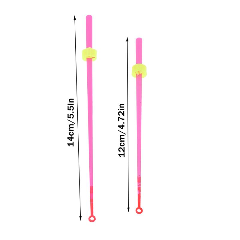 5Pcs/Set Bobber Indicator Fishing Extension Pole 12/14CM Portable Winter Ice Fishing Rod Top Tip Section Fishing Tackle Gear
