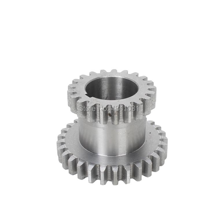 2 szt. Wysokie i niskie metalowe koło zębate przekładni T29xT21&T20xT12 SIEG C2&C3-014G/024G JET BD-6 Tokarka metalowa Koło zębate podwójne wału głównego