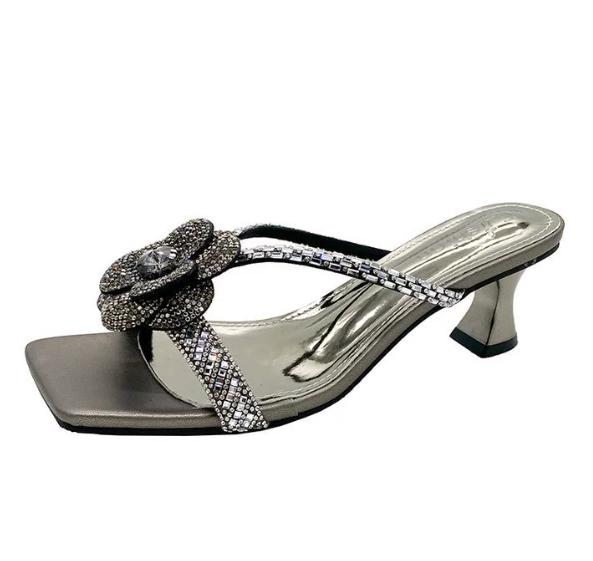 Pantoufles Basses En Caoutchouc Pour Femmes, Chaussures À Talons, 2026