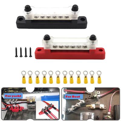 150A Amperage M6 Bus Bar Compact Design Compatible With Various Vehicles Continuous Amperage 150A DC Electrical Wiring