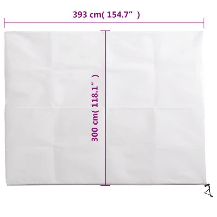 VidaXL Housse de protection pour plantes avec fermeture éclair 70 g-m² 364871