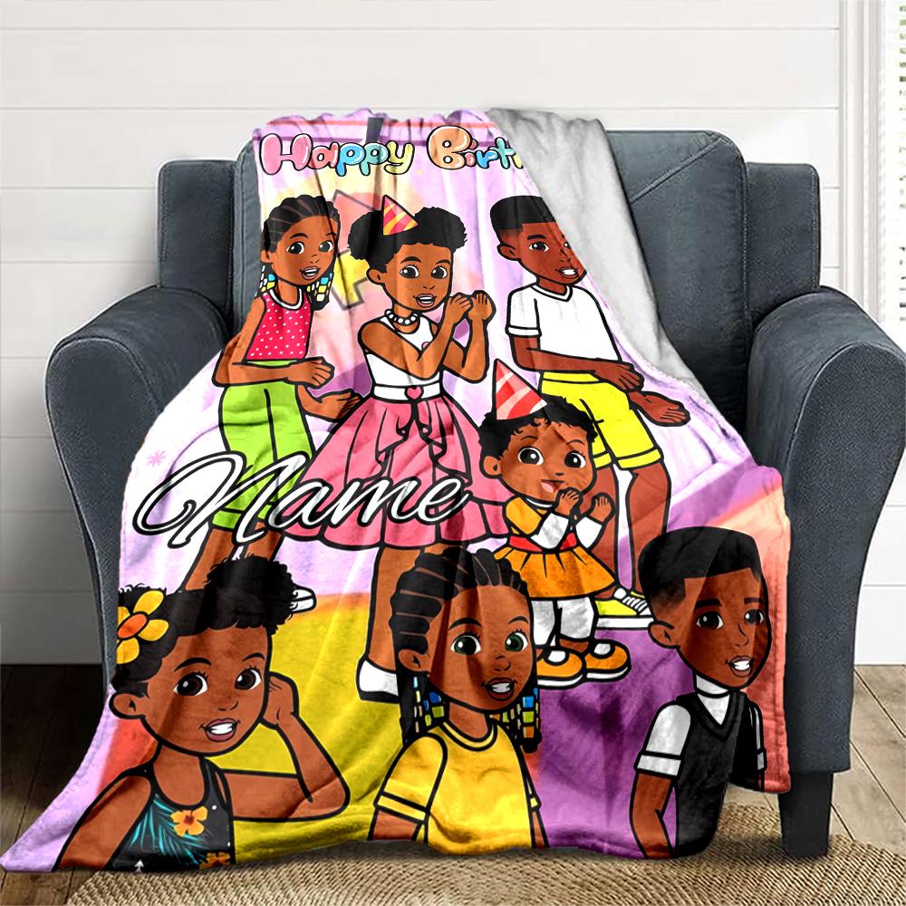 Customiz Name Personality Gracies Corner Blanket Soft &Warm Sofa Office Bed Travel Lunch Break Blanket, Gift Suitable All Seasons