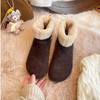 Retro Round-toe Women's Shoes, New Style Flat-bottom Casual Fleece Short Boots