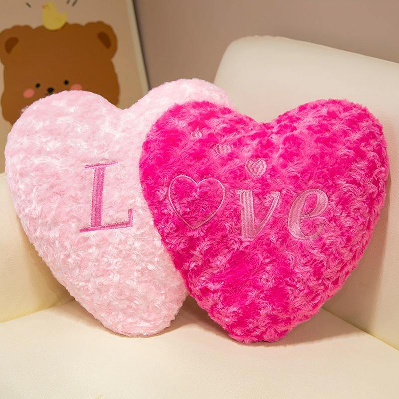 Heart-Shaped Bridal Lumbar Cushion - Valentine's Gift