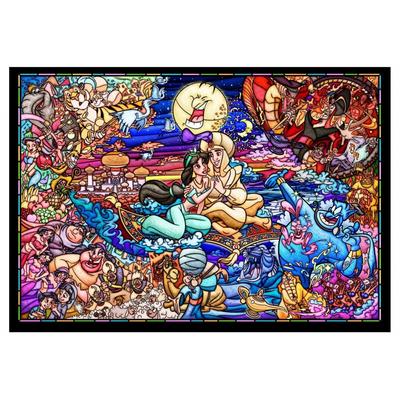 500dílné puzzle Aladdinův příběh Série vitráže Gyutto [Vitráže] (25 x 36 cm)