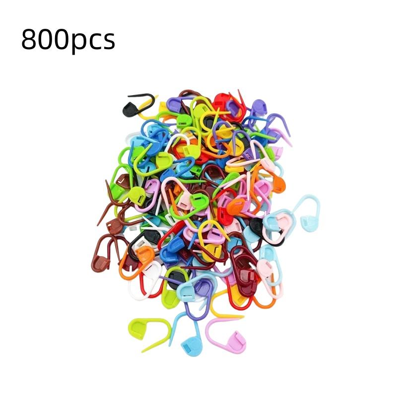 50-500pcs Mix Color Plastic Resin Small Clip Locking Stitch Markers Crochet Latch Knitting Tools Needle Clip Hook Sewing Tool