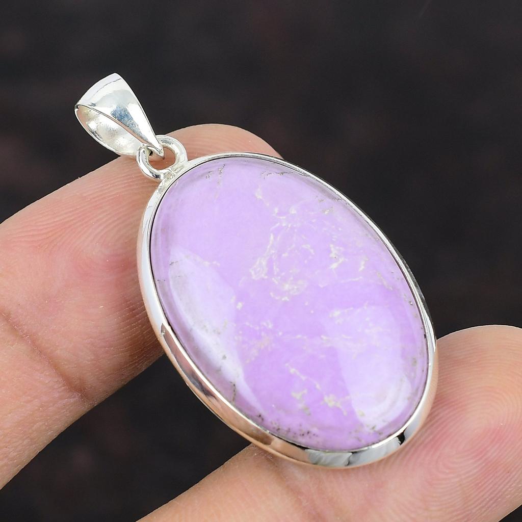 Phosphosiderit-Anhänger, handgefertigter Schmuck, 925er Sterlingsilber-Anhänger, natürlicher Edelstein-Anhänger, Phosphosiderit-Silberschmuck, Geschenk für Freund