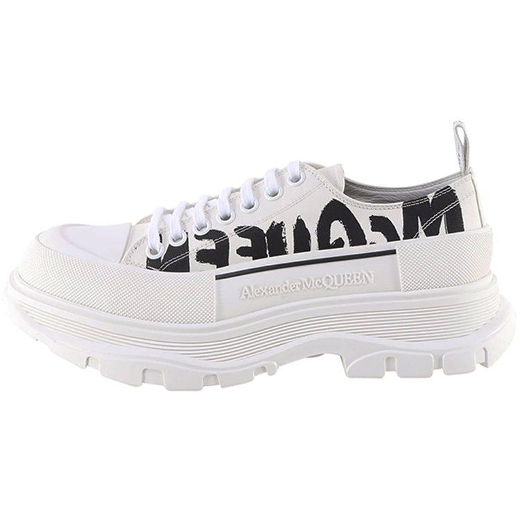 Alexander McQueen Tread Slick Low top Platform Shoes Men's White 682421W4RQ29356