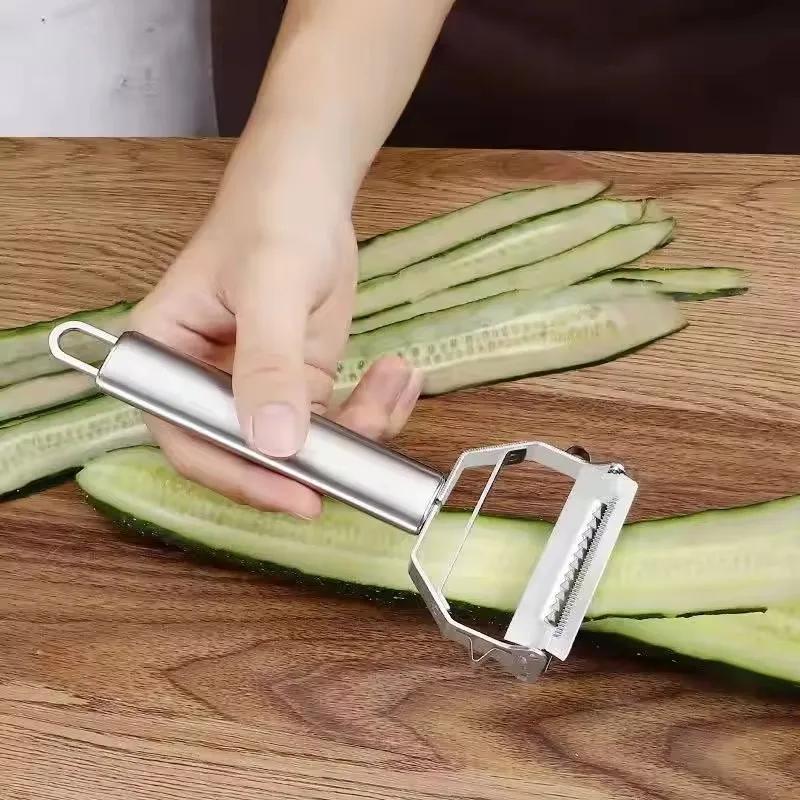 Stainless Steel Peeler Double-Head Kitchen Vegetable Peeler Carrot Potato Peeler Melon Planer Cucumber Slicer Kitchen Supplies