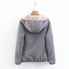 Women Coat Solid Color Hooded Plush Thicken Winter Jacket for Work