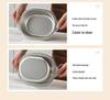 Korean Stainless Steel Oval Ramen Bowl & Salad Plate Combo for Cooking and Serving.