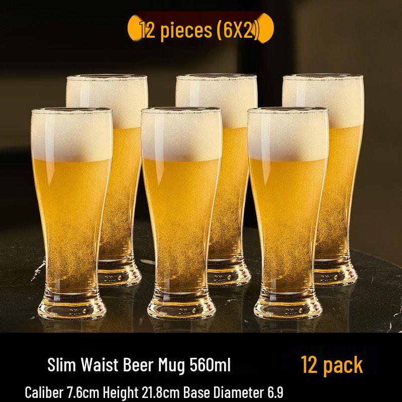 ZISIZ Large Capacity Glass Beer Mug