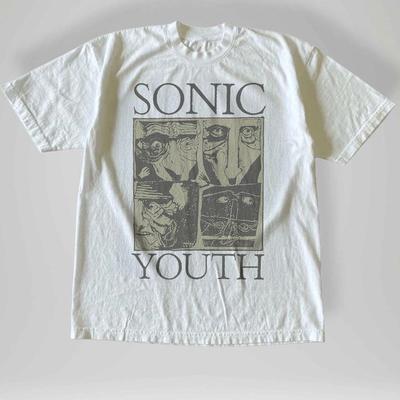 Camiseta de Cómic Kaos Band Sonic Youth Estilo Vintage