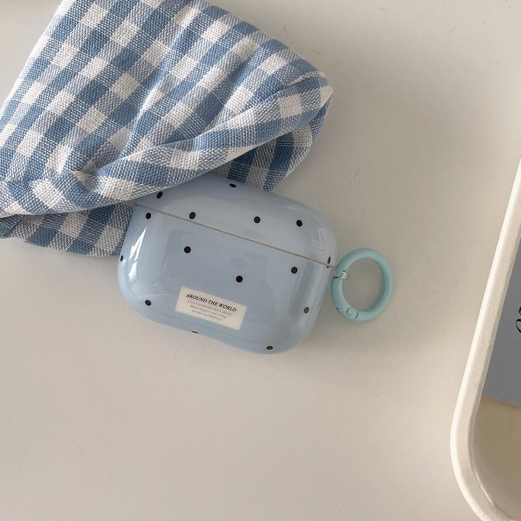 INS Wind Simple Polka Dot Summer AirPods Pro /pro1 Earphone Cover for AirPods 1 /1 Generation Pendant