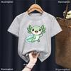 Dance Girl Letter Printed  T Shirts Short Sleeve Y2k Kids Children's