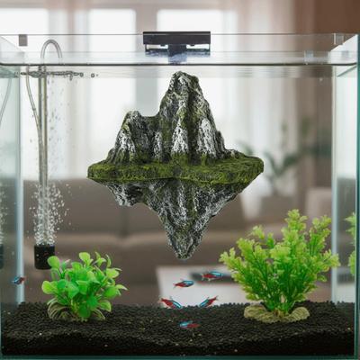 Realistic Rockery Simulation Suspended Stone Handmade Landscaping Stone  Desktop