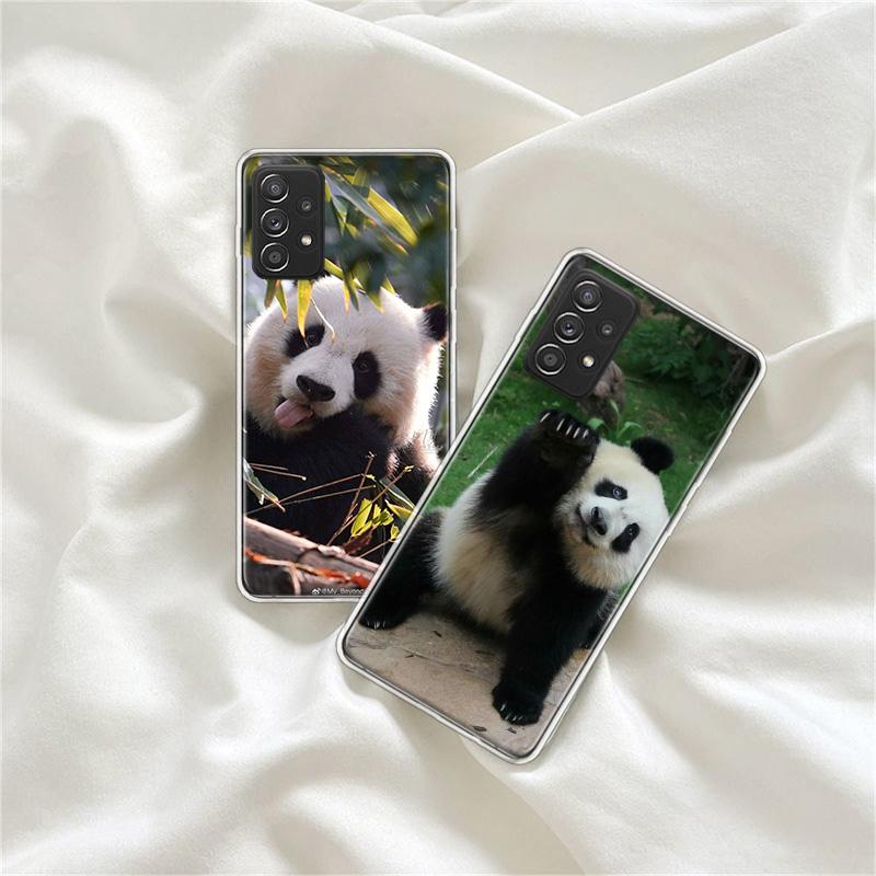 Panda Baby, Giant Panda Family Phone Case for Samsung A54 A57 A37 A17 A14 A15 A12 A24 A34 A55 A35 A25 A52S A07 A05S A04S A22 A32