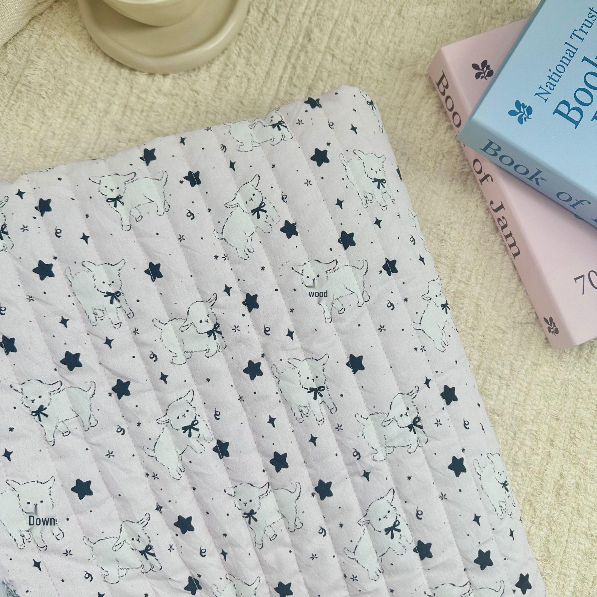 

Хлопковая стеганая куртка в корейском стиле с мультяшным цветочным принтом - Осень/Зима 1 piece 95cm