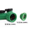 2 Way Garden Water Pipe Connectors Pipe Adapter Y Shape Hose Splitter Valve Three Way Plastic Valve With Switch