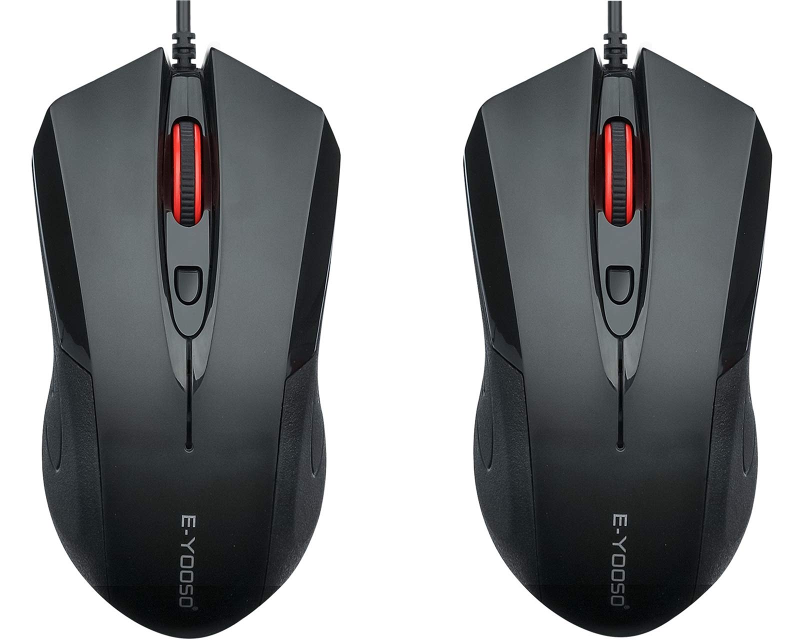 

Silent USB 4 3 Adjustable 5 DPI High 3 Adjustable Ergonomic Ideal for Office Black E-YOOSO Mouse, 2-Piece Set, Optical, Wired, Buttons, Settings, чорний