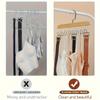 1pc Multi-functional Solid Wood Hanger Hook Women Storage Bra Hanger Home Belt Hanger Durable 8 Hooks Rack Closet Clothes Organizer