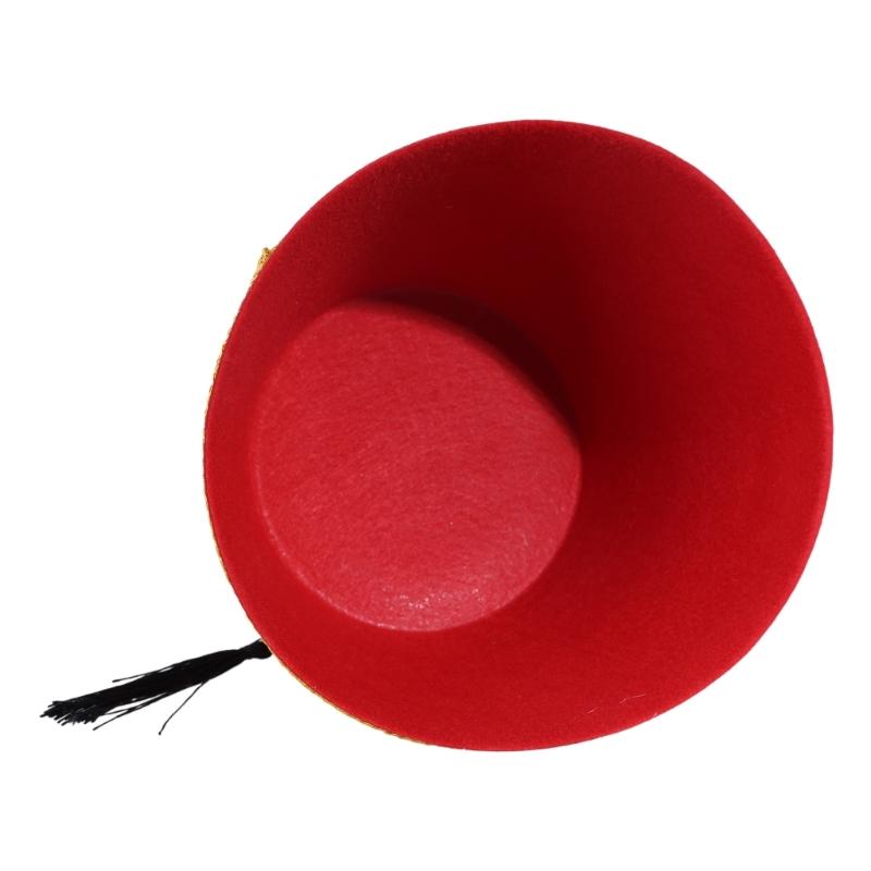 Chapeau Fez Fantaisie Chapeau Turc Accèssoire de Costume Accrocheur sur le Thème Marocain