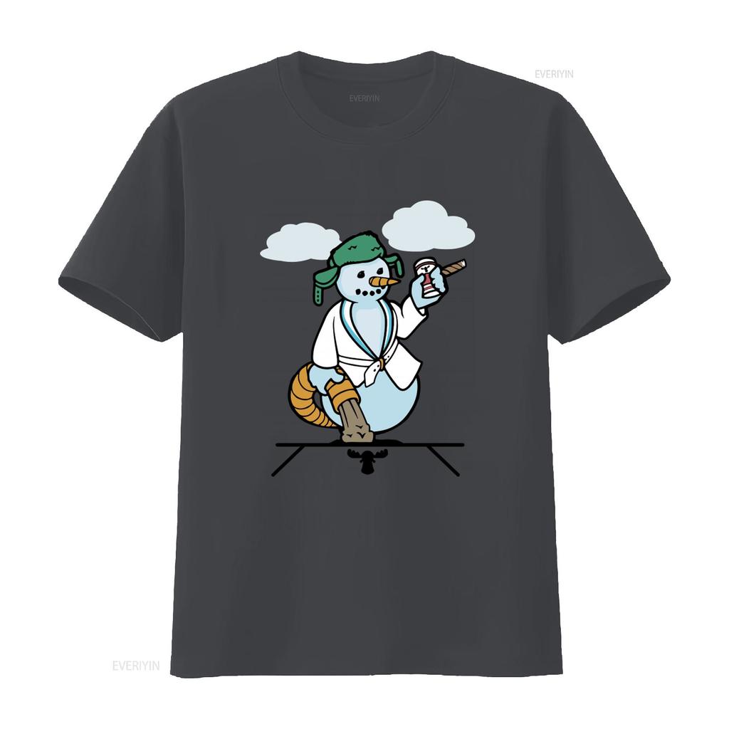 Cousin Eddie Snowman Christmas Vacation T Shirt Festive Winter Design for Holiday Fans vintage Washed homme Comfortable graphic
