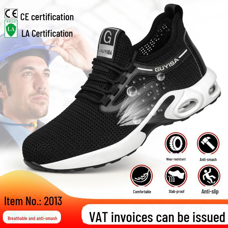 Ανδρικά παπούτσια ασφαλείας με ατσάλινα δάχτυλα - Αντιθαμβωτικά, αντιδιατρητικά, ελαφριά υποδήματα εργασίας