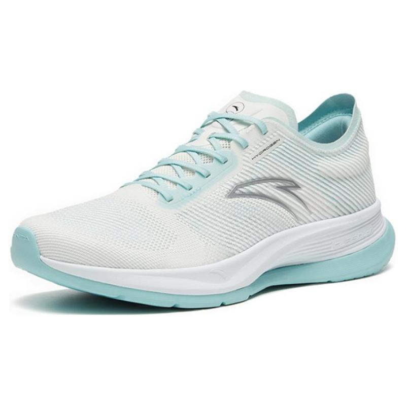 Anta Hydrogen Run V Slip Resistant Abrasion Resistant Low top Casual Running Shoes Men's White Blue Sneakers 112325540-1
