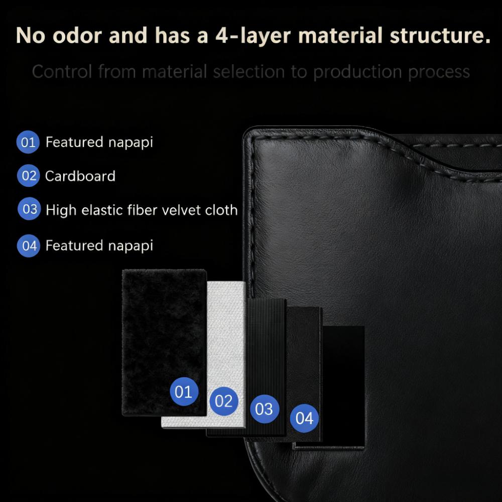 Car Seat Side Pocket Storage Bag, PU Leather Multifunctional Small Car Console Side Storage Bag, Mobile Phone Sunglasses