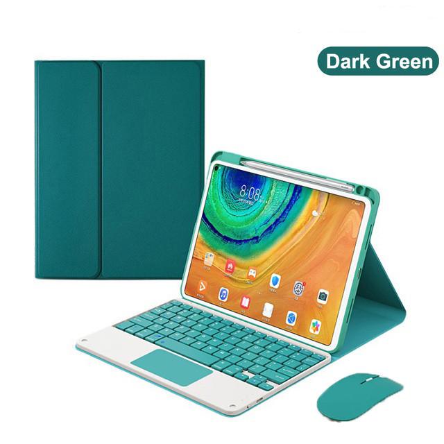 

Кожаный чехол для планшета Xiaomi Pad 6S Pro 12,4 5 Pro 11 дюймов 6 11 2023 для Redmi Pad SE Pro 12.1 Bluetooth Touchpad Keyboard Flip Stand Case Cover Redmi Pad Pro 12.1 темно-зеленого