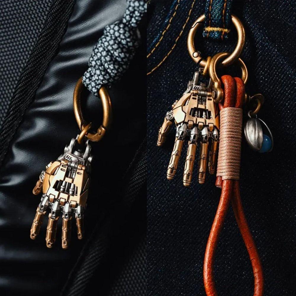 Portable Mechanical Bionic Hand Pendant Jewelry Accessories Steampunk Mechanical Hands Necklace