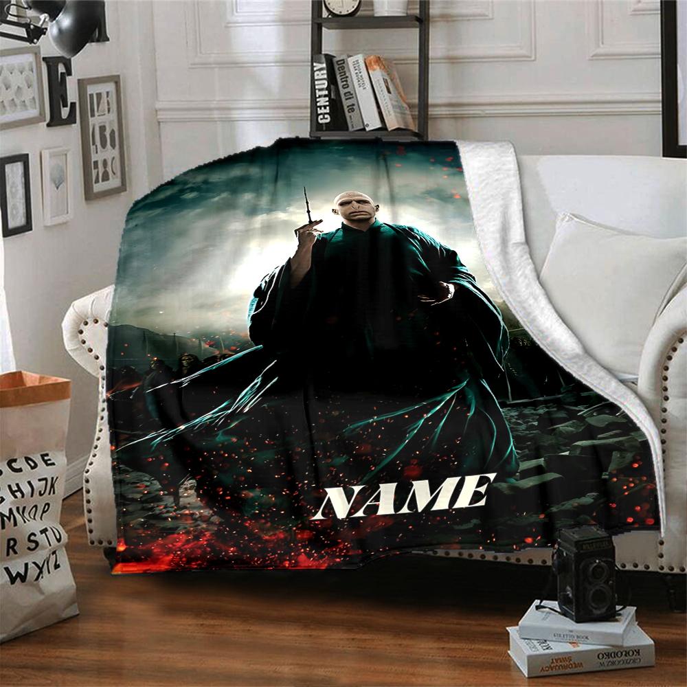 Custom Name Dark Magic blanket for Couch & Bed, Plush Cozy Fuzzy Blanket Super Soft & Warm Blankets for Fall and Winter. 090886
