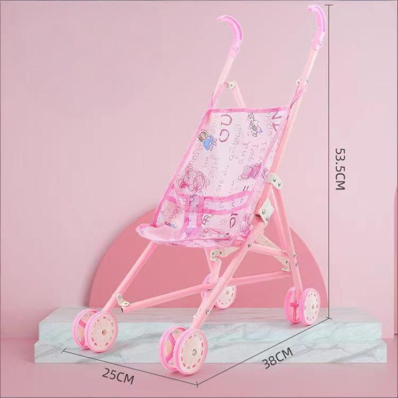 Durable Bambole Interattive Passeggino Giocattoli per Far Finta Gioco Stabile Carrellino per Bambole in Plastica Passeggino per Bambini per Ragazzi Ragazze Neonati