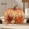 Harvest Home Decorations Thanksgiving Fall Pumpkin Table Decoration, Rustic Block Wooden Sign, Autumn Vintage Festival Ornaments Farmhouse Tabletop