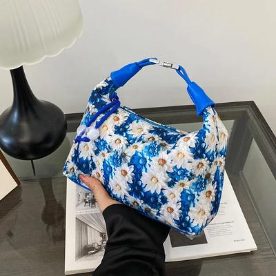 Women's Handbags  New Fashion Luxury Large Capacity Shoulder Bags Soft Casual Retro Print Underarm Bags Ladies