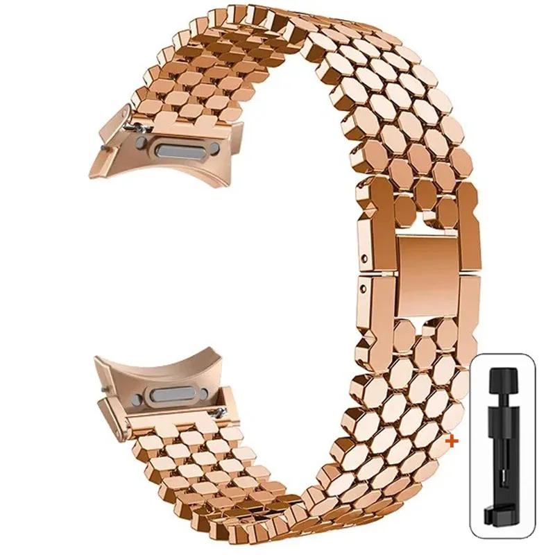 Quick Fit Stainless Steel No Gaps Band for Samsung Galaxy Watch 6 Classic 47mm 43mm 4 42 46mm 5 Pro 45mm 40 Mm 44mm Correa
