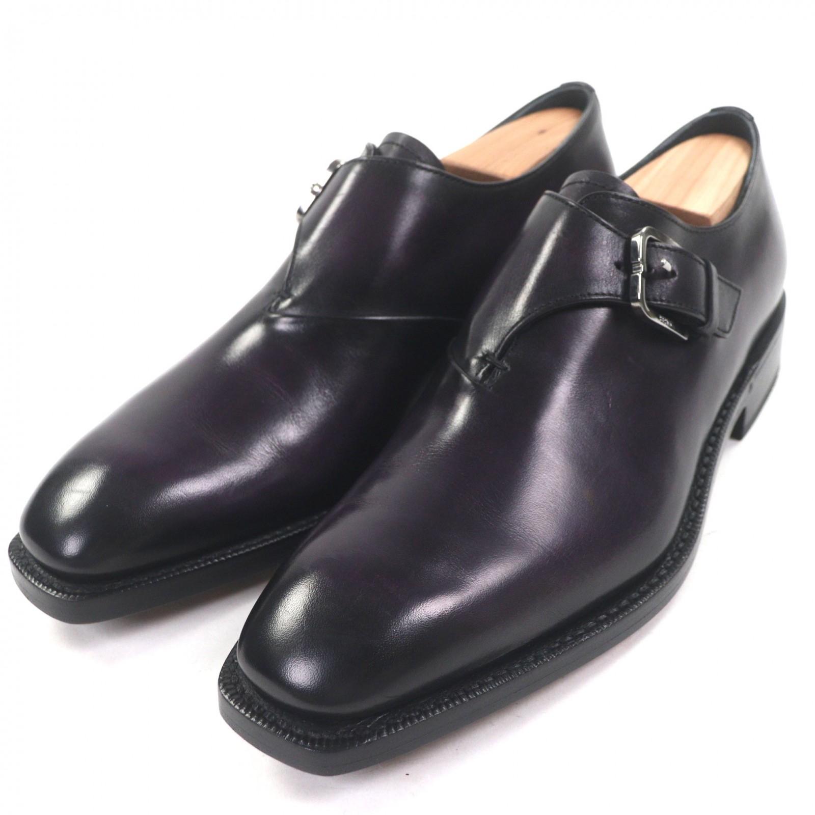 

Excellent BERLUTI Leather shoes Incision Detail purple Patine leather mens 6 Used