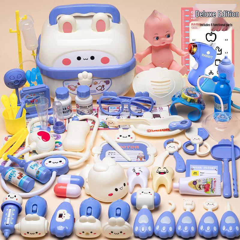 Kids' Medical Play Set with Stethoscope & Syringe - Light-Up Doctor Toy for Boys & Girls, Trending Hot Toy