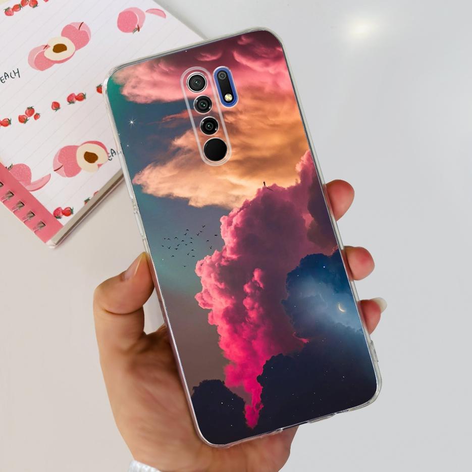 For Xiaomi Redmi 9 Case Stylish Painted Fundas 6.53'' Soft Silicone Phone Case For Xiaomi Redmi 9 Prime Redmi9 Back Cover Bumper