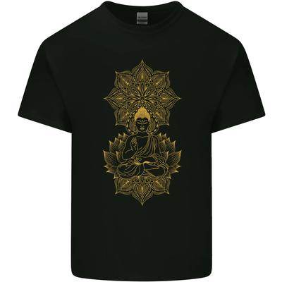 Mandala Buddha Art Kids T-Shirt Childrens