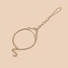Elegant Crystal Finger Chain Bracelet with Ring - European Fashion