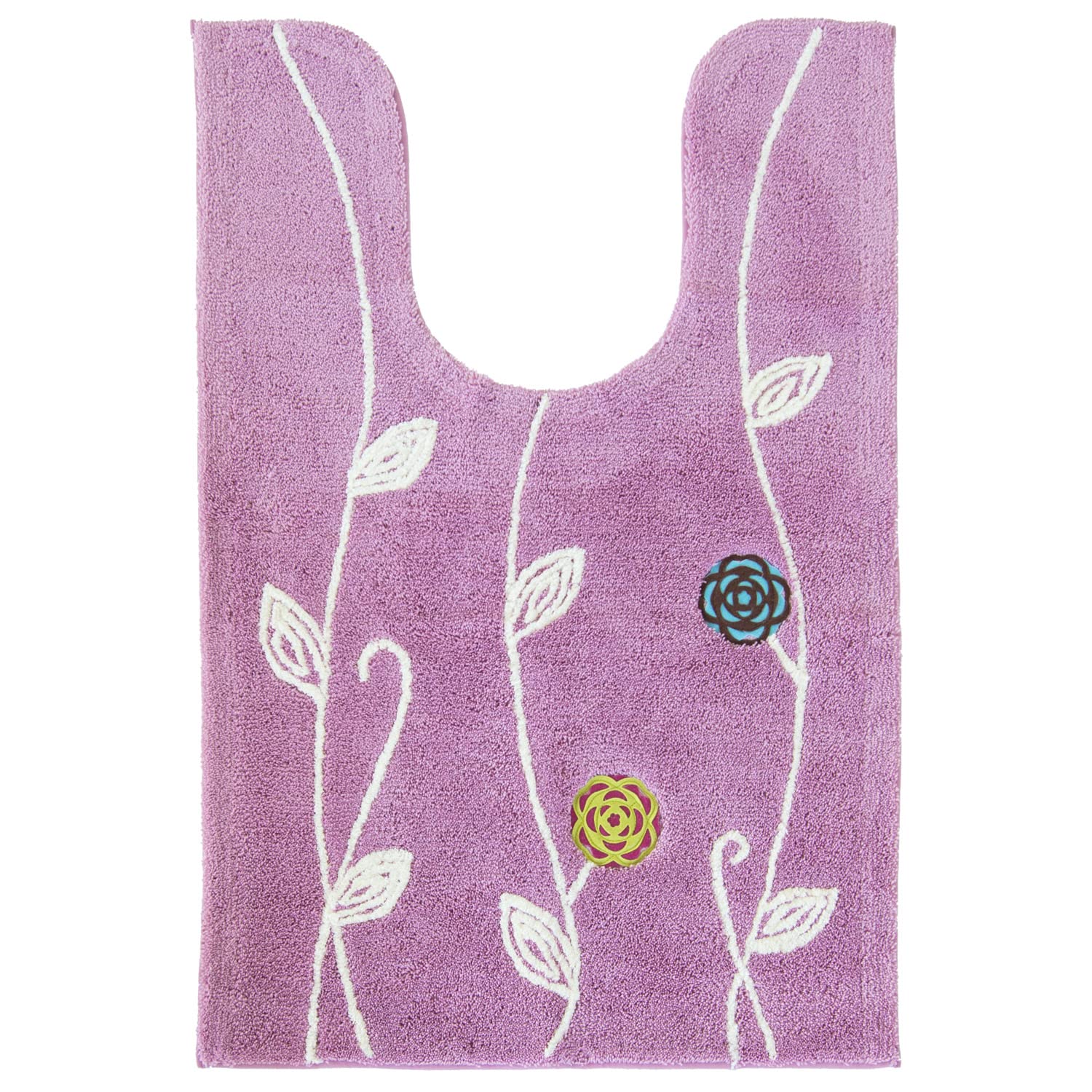 

OKA Etofu Toilet Mat 105cm x 70cm Pink Washable Stylish Ear Approx. (Nordic Long) розовый