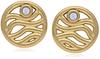 Skagen Women's GLITZ WAVE Gold-Tone Stainless Steel Stud Earrings, SKJ1761710