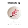 Magische Sakura-Tasse, japanische Kalttemperatur-Farbwechsel-Teetasse, Blumen-Display-Teetasse, Keramik-Kung-Fu-Teeschale, kühle Tassen