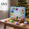 Stress Relief Gifts for Students Dumplings Squeeze Toy Advent Calendar Box, 24-Day Christmas Countdown with Mini Box Sensory Fidgets, Bun Holiday Gift