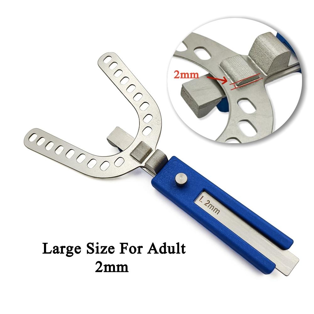 Dental Oral Centric Tray Set Impression Trays ProGauge for Bite Recording 2mm/3mm/5mmDenture Repair Occlusal Record Articulator