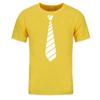 Summer Fun Tie Design Men's T-Shirt Novelty Fashion Hip Hop Short Sleeve Casual Comfortable 3D Printing Handsome Clothing