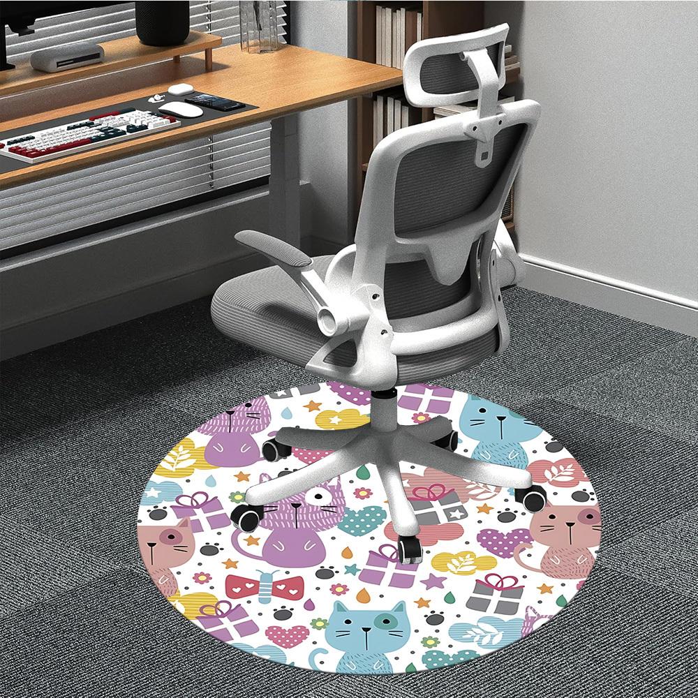 

1pc Cat Collage Carpet for Office, Non-slip, Soft and Durable Office Rug, Perfect for Office yy260128098 80cm by 80cm