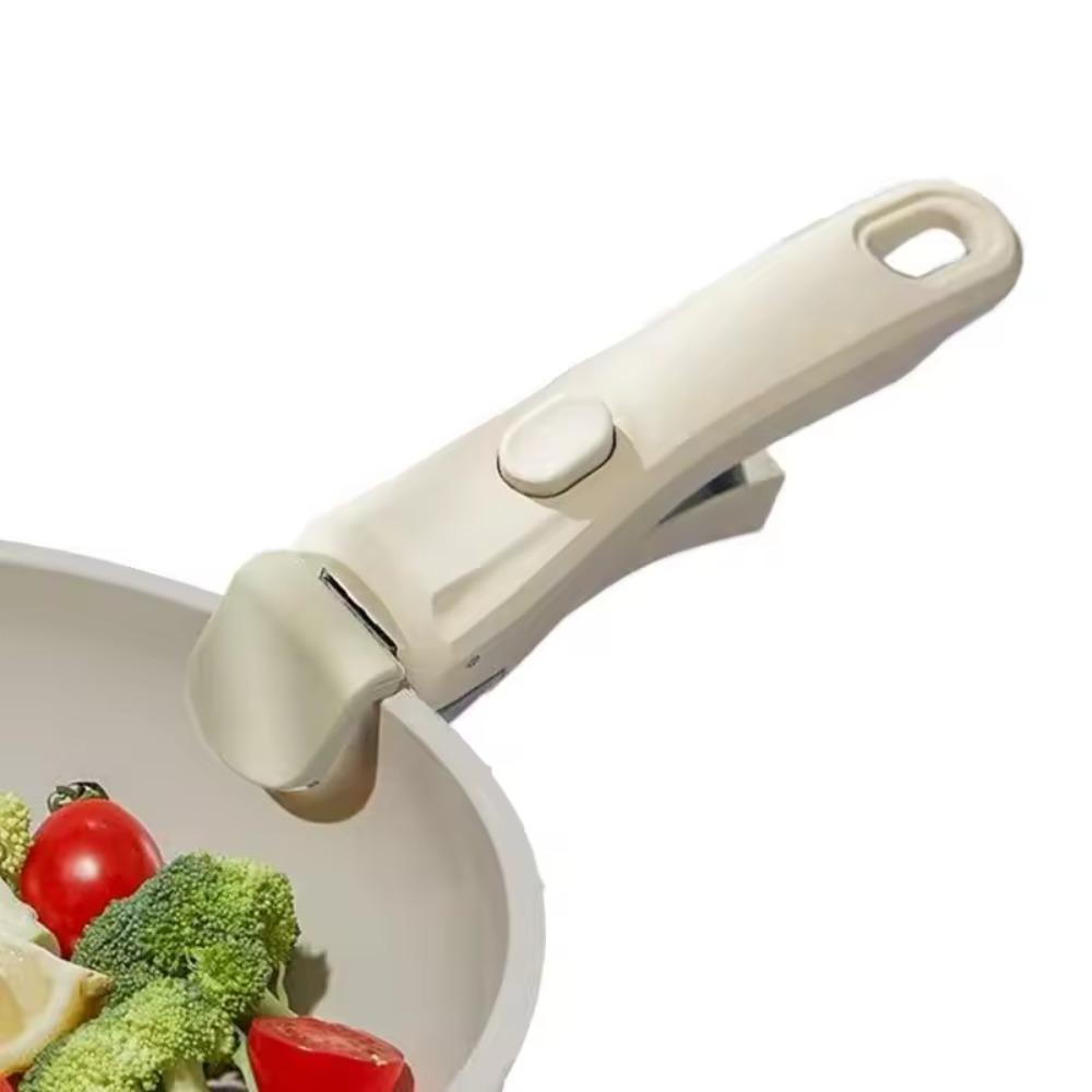 Anti-Scalding Detachable Frying Pan Handle Ergonomic Pot Replacement Clip  Bowl